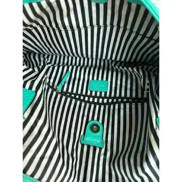 KATE SPADE NEW YORK Southport Avenue Alessa Satchel Green Crossbody Bag - Picture 9 of 13